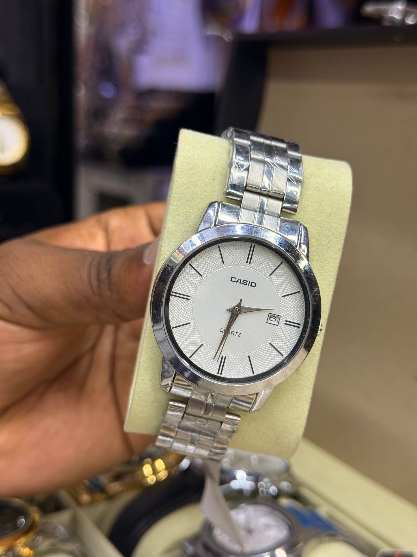 Casio 1332 stainless steel watch