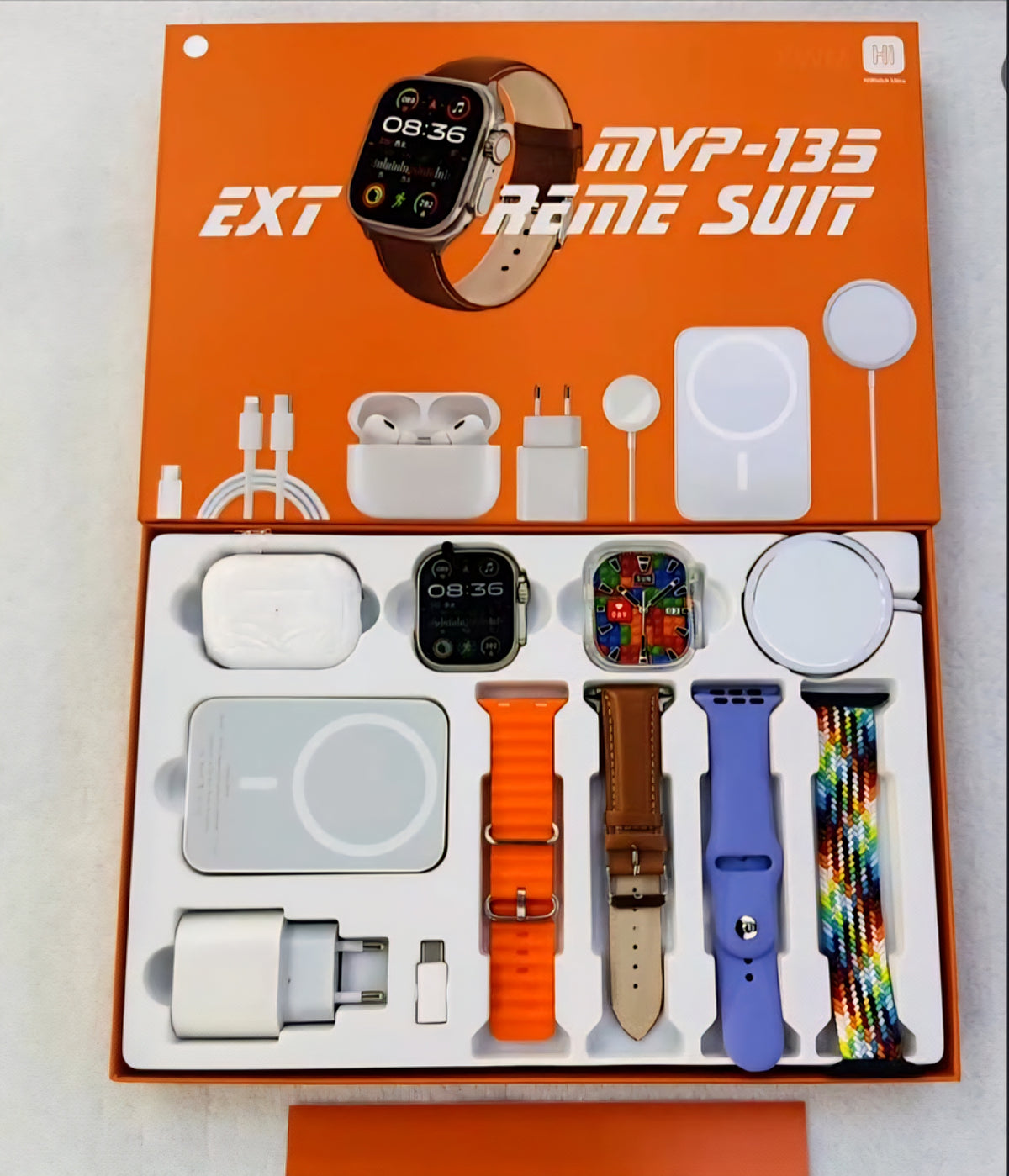 MVP-135 Extreme suit Smartwatch with wireless charger set