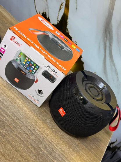 Epe FP-229 Bluetooth Speaker - Portable, Long Battery Life, FM Radio