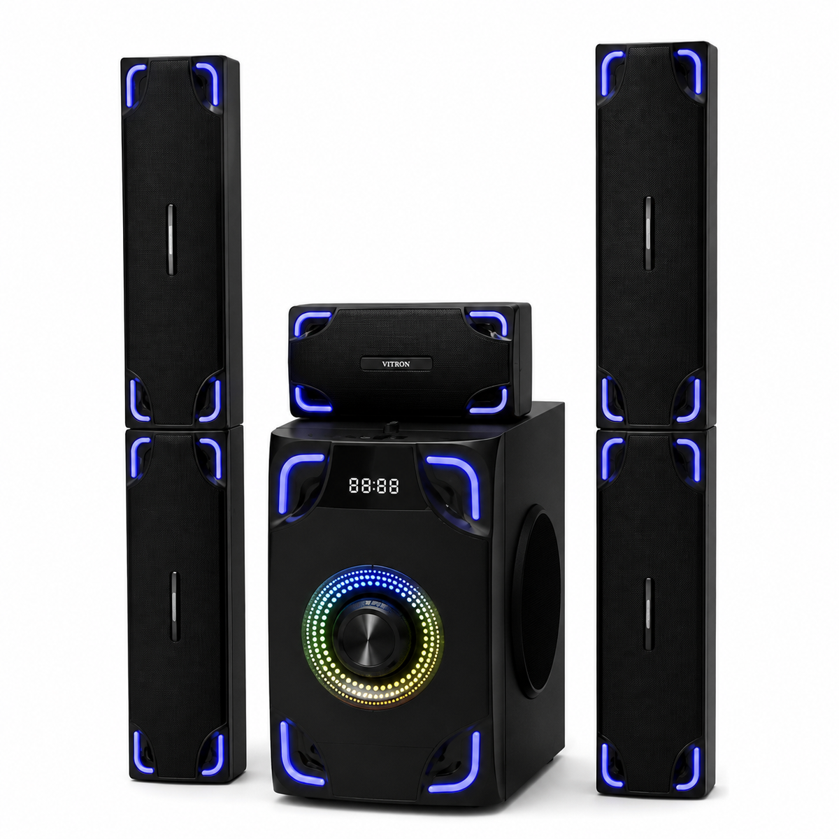 Nobel Tall Boy Speaker-BT Hometheare-55000W PMPO- NB 2080