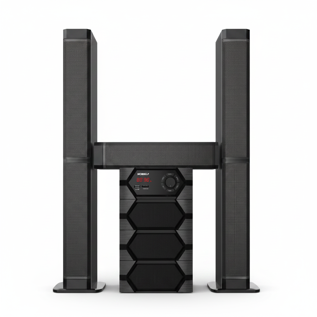Nobel Tallboy Speaker-BT Hometheatre-55000W PMPO- NB 2040