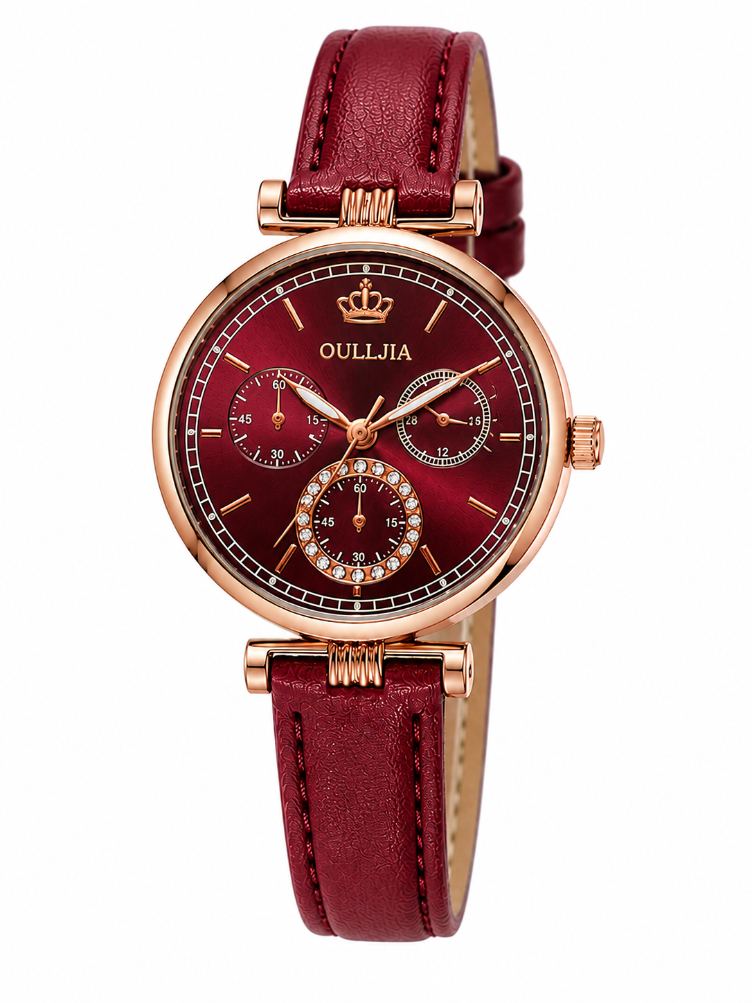 OULLJIA Women’s Elegant Rose Gold Watch