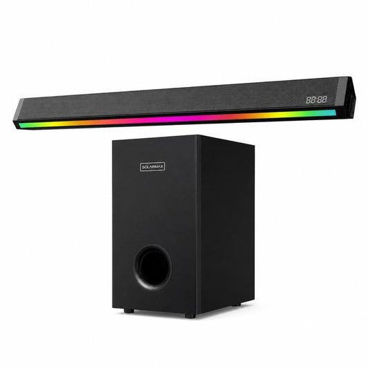 Solarmax SB-606 Bluetooth Soundbar Speaker with Subwoofer – USB, TF Card, FM Radio & AC/DC Power