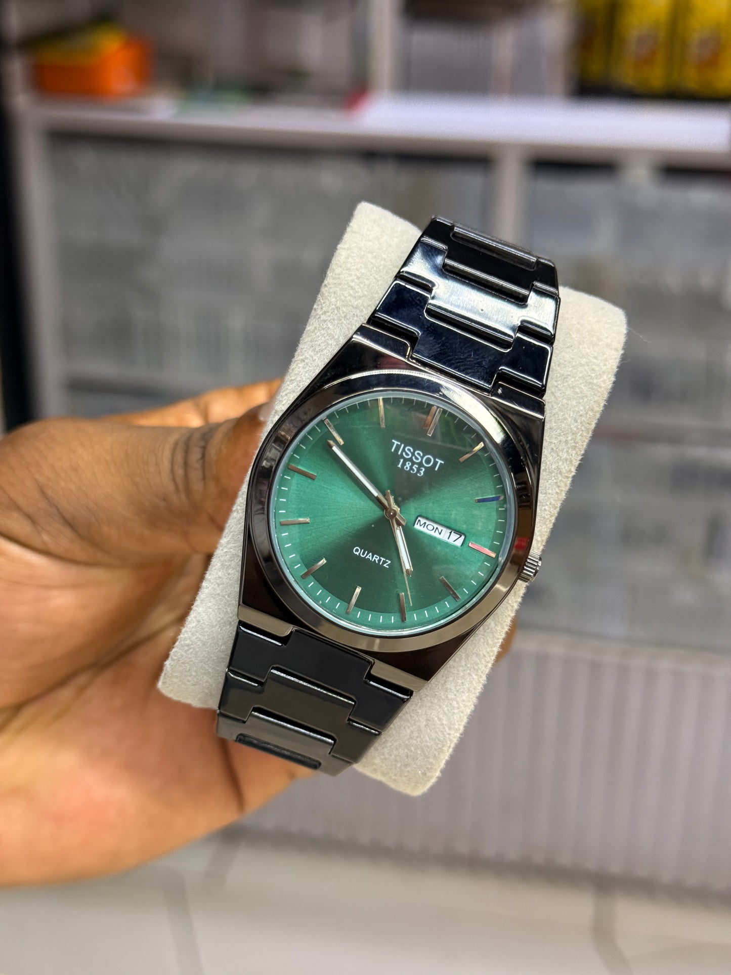Tissot black stainless steel