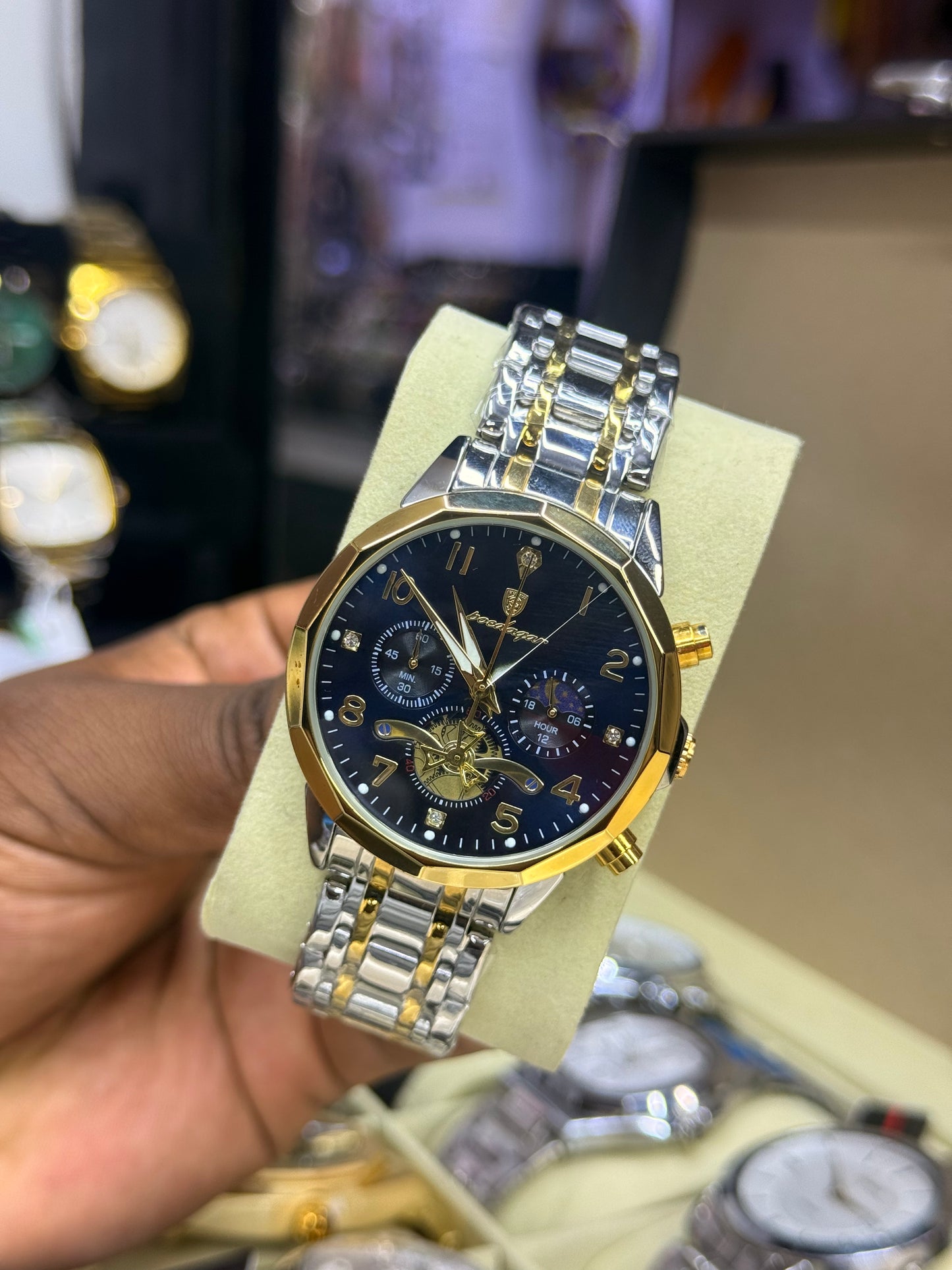 POEDAGAR WATCH 938 chronograph watch