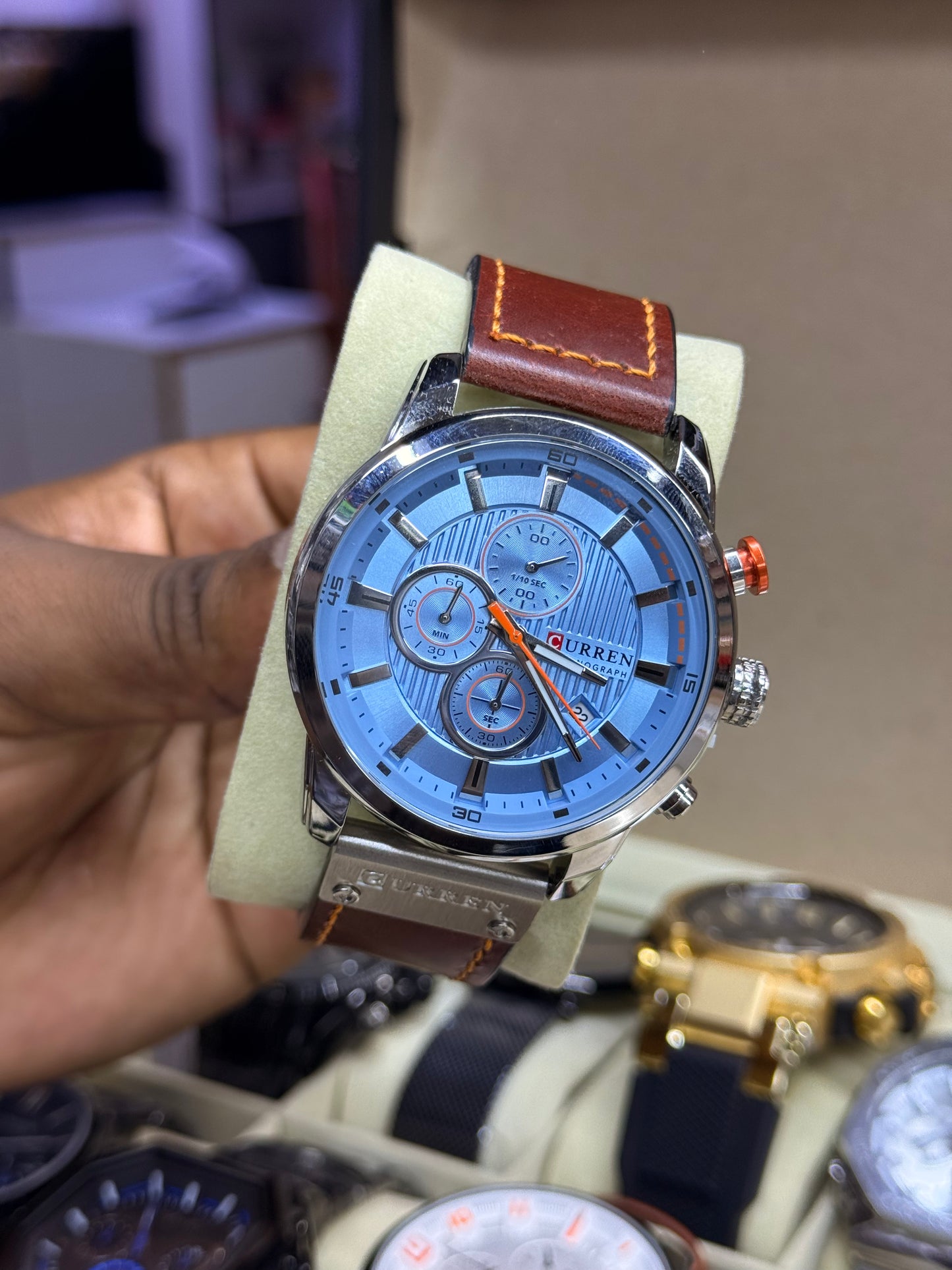 Curren M 8291 Men classy leather watch