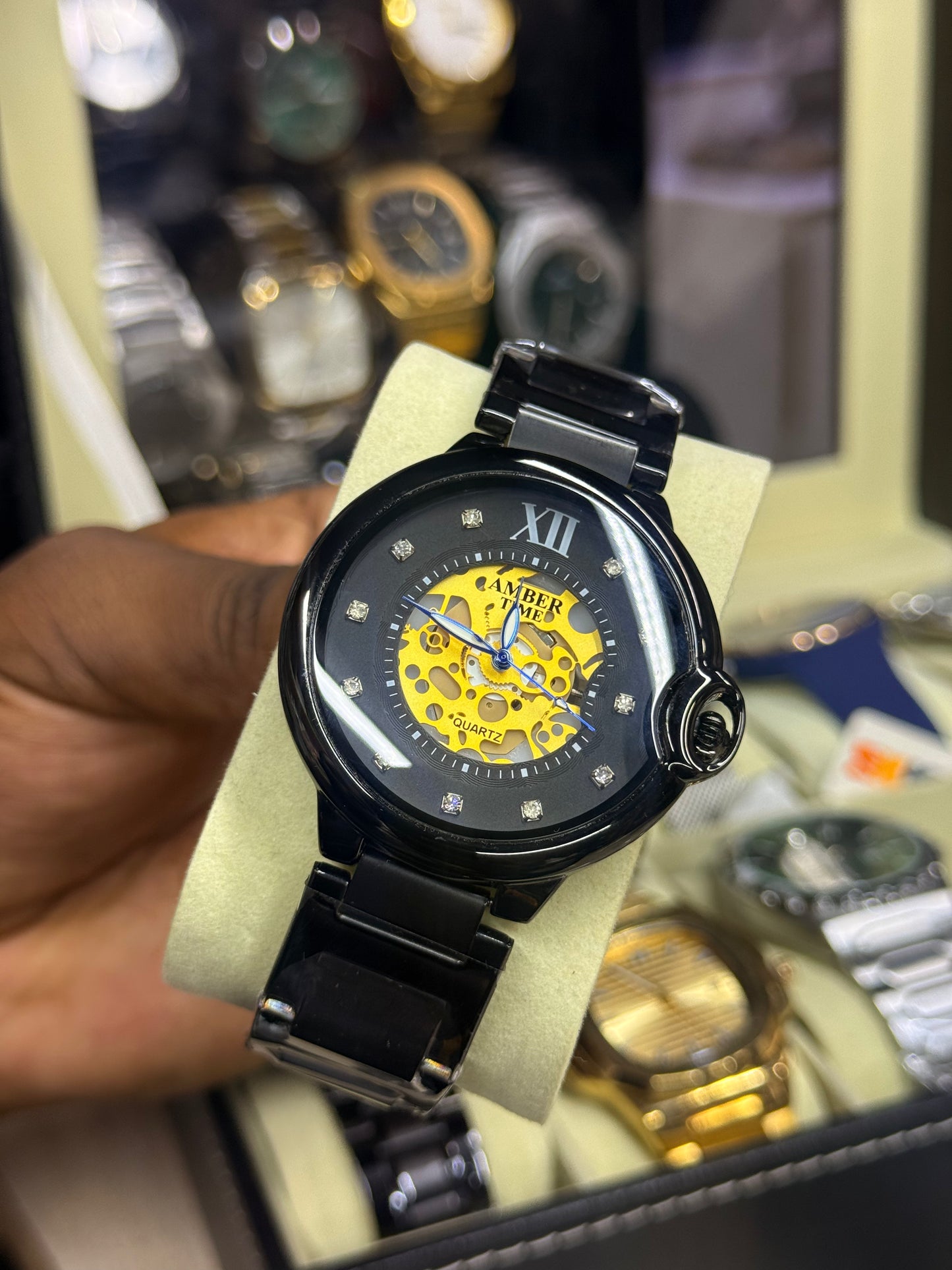 Amber Time HPS8076 Men Stainless steel watch