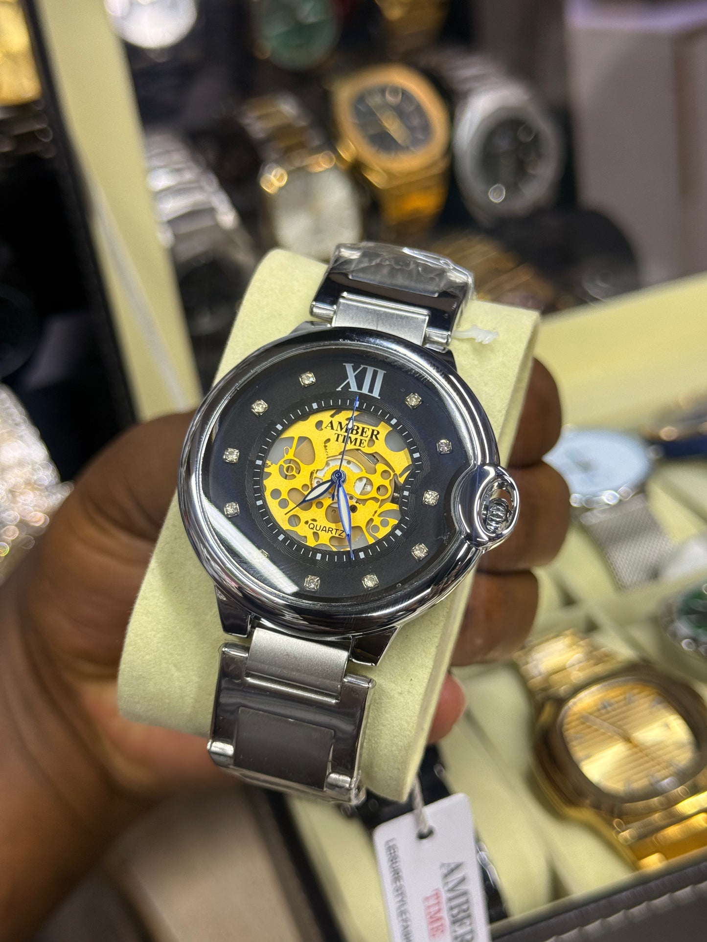 Amber Time HPS8076 Men Stainless steel watch