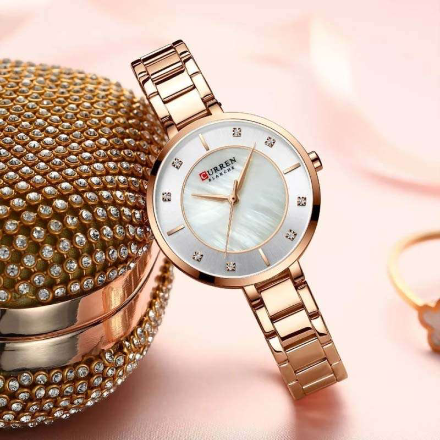 CURREN C 9072L Women Stainless Steel Band Wristwatch