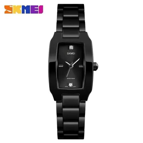Skmei 1400 Luxury Diamond Ladies Quartz Watches-Rectangle Face