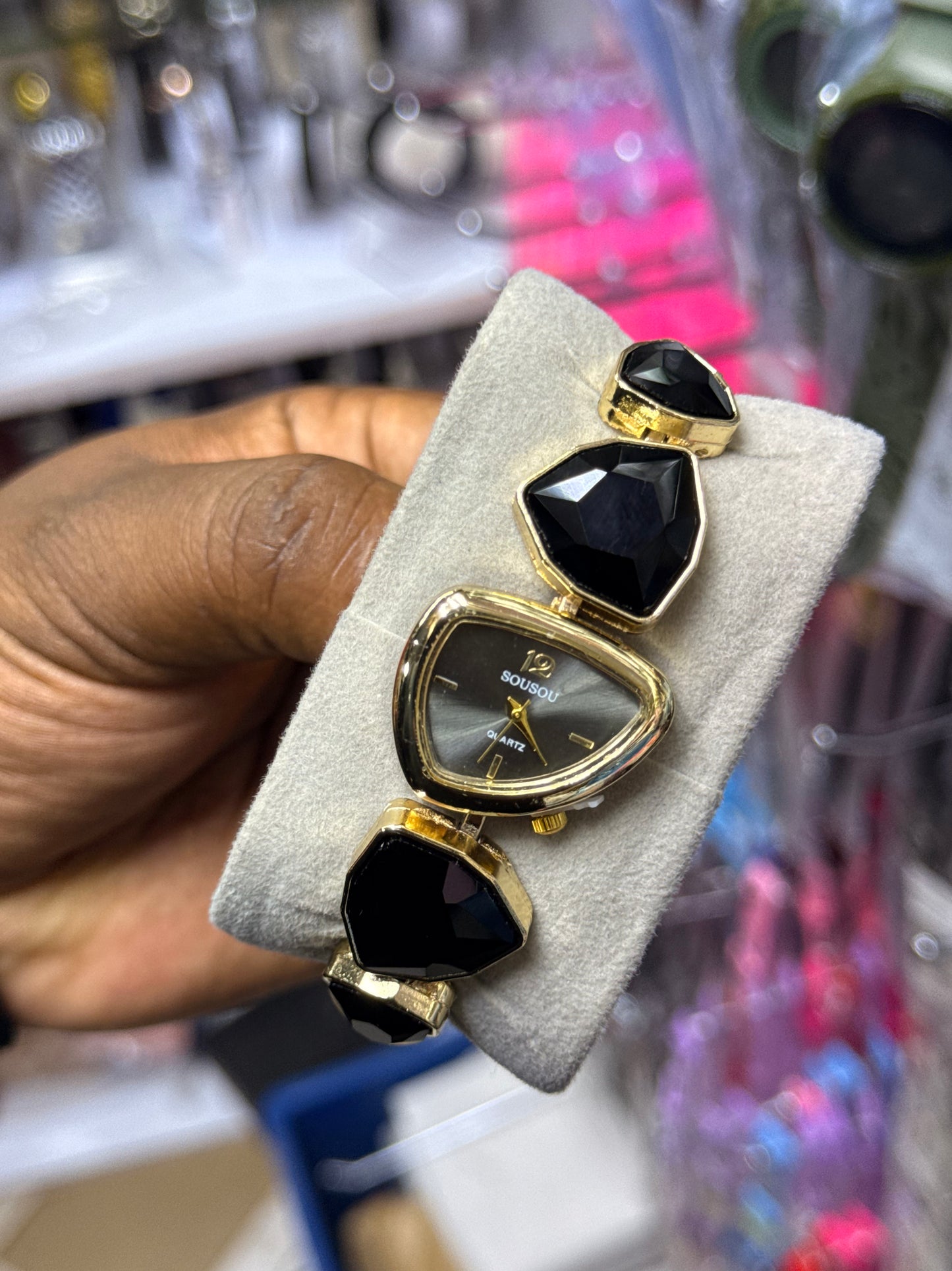 Chain crystals ladies quality watch