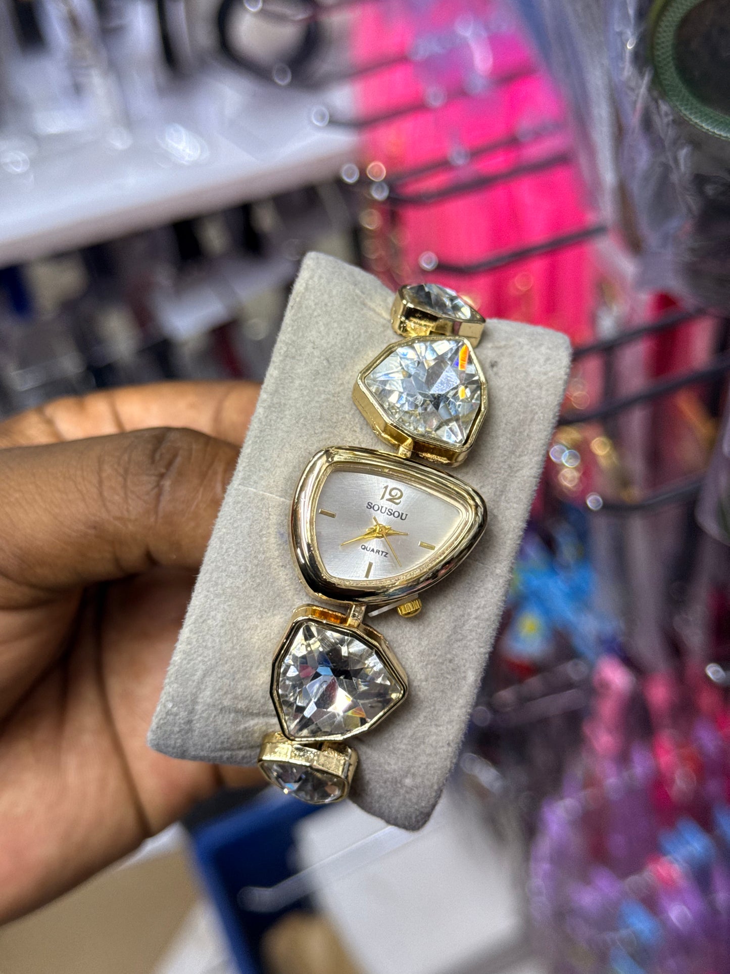Chain crystals ladies quality watch
