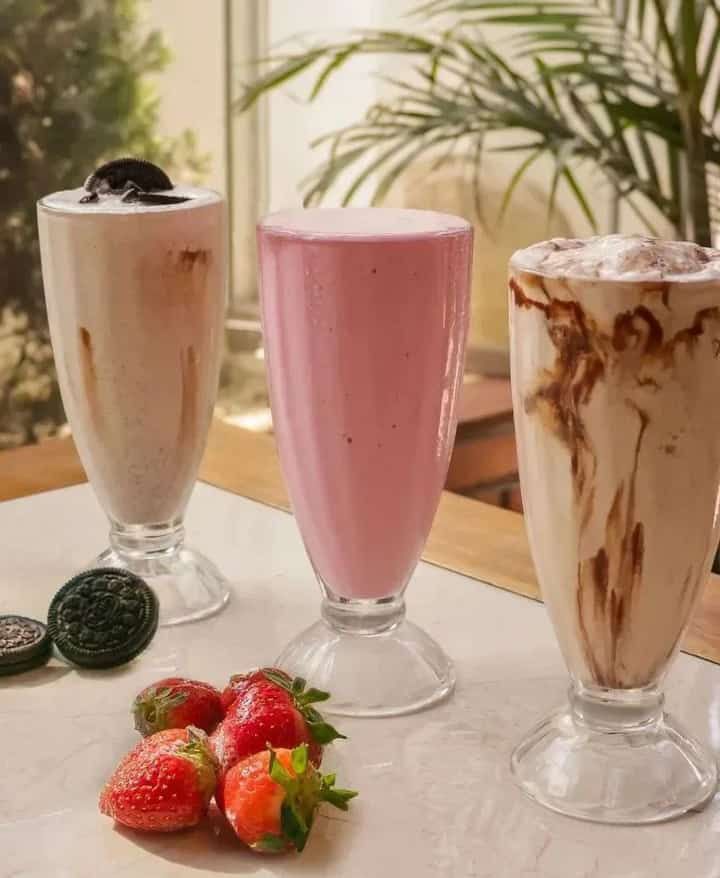 6 pcs milkshake glasses