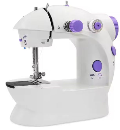 Mini Electric Sewing Machine With Light – White