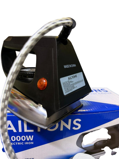 AILYONS Quality Dry Iron Box With Titanium Teflon Non-stick Soleplate